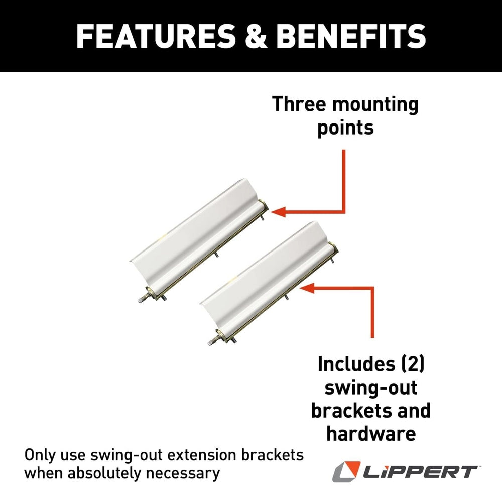Lippert Happijac Swing-out Brackets - Qty 2