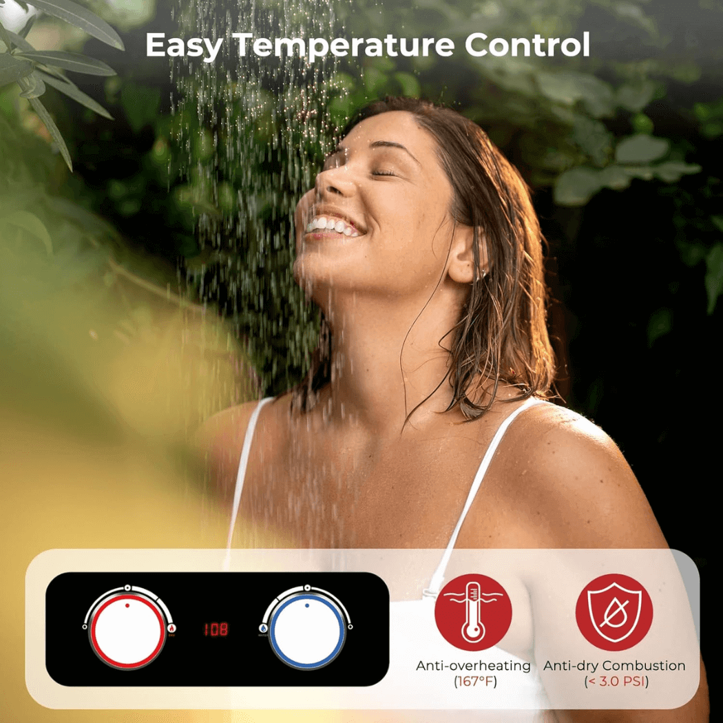 Camplux BD158 Tankless Propane Water Heater Portable