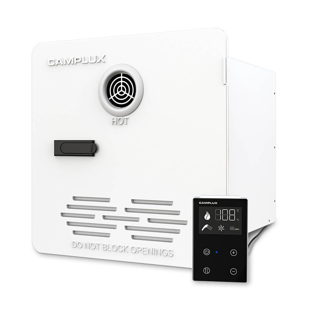 camp lux Camplux PRO 65,000 BTU RV Tankless Water Heater 2.64 GPM-White