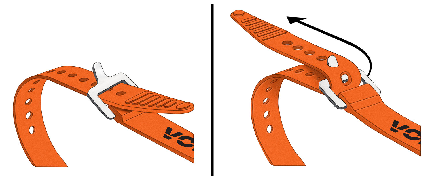 Voile Straps with Aluminum Buckle