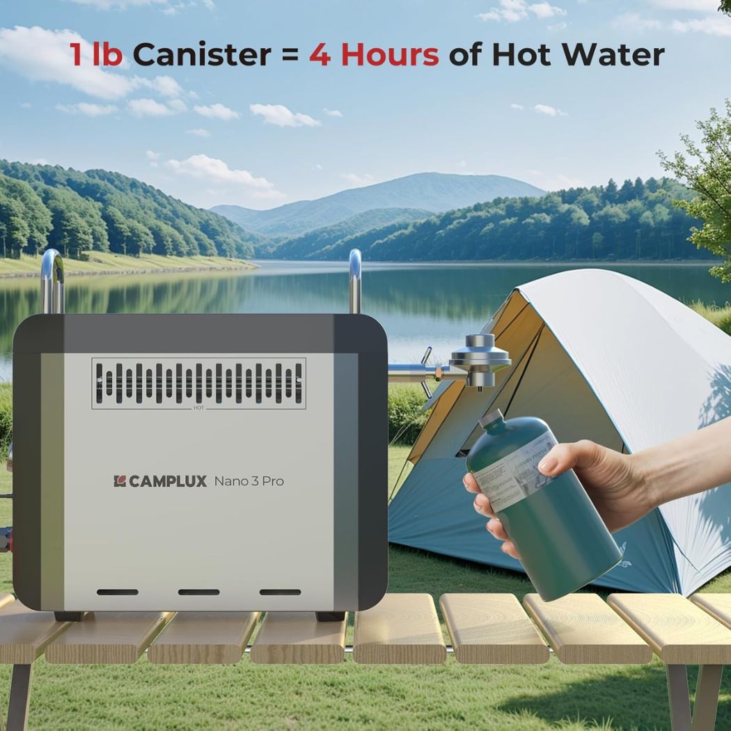 Camplux Nano 3 Pro Portable Propane Hot Water System
