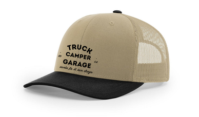 6-panel Trucker Hat with retro TCG writing