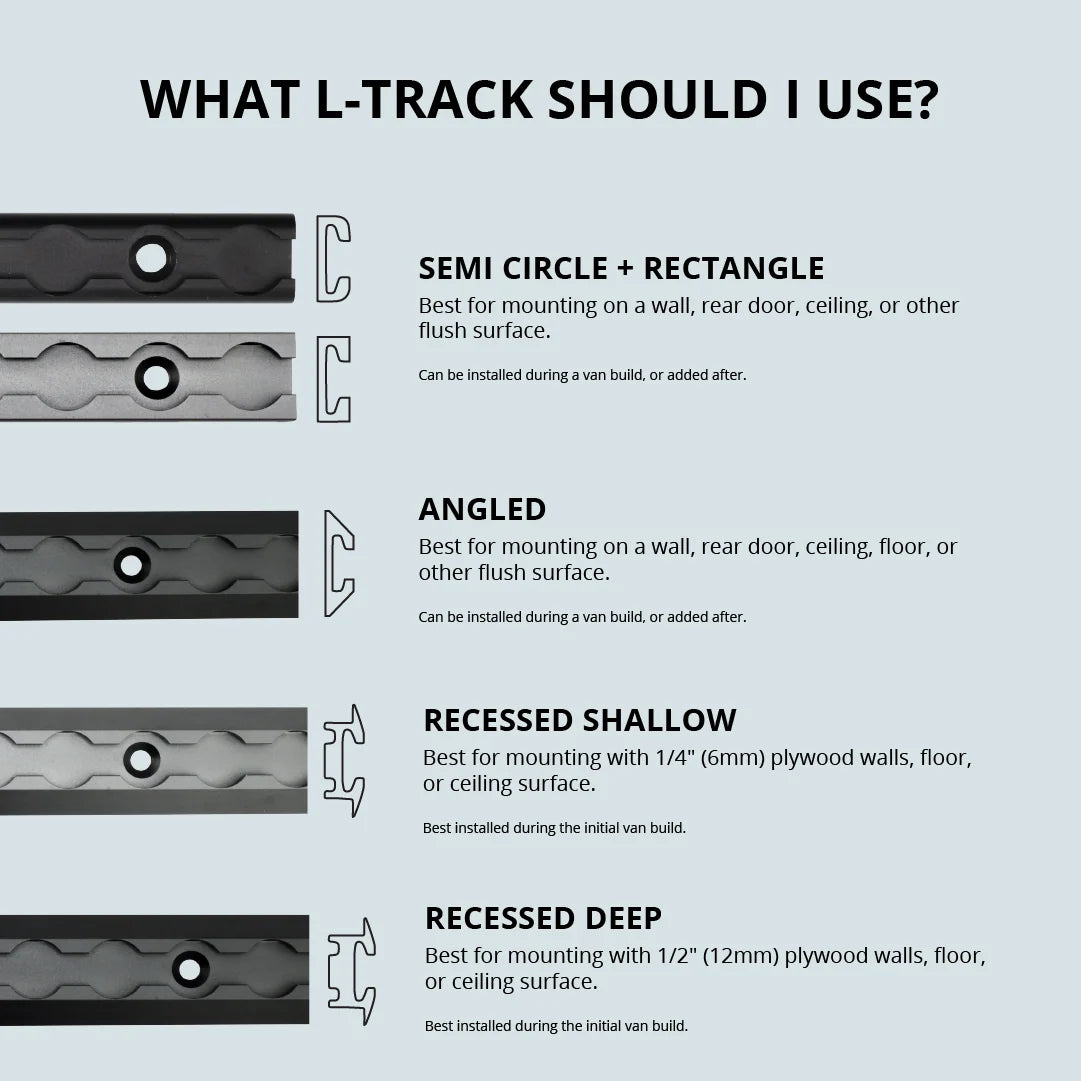 Semi-Circle Venture L-Track 24 Inch
